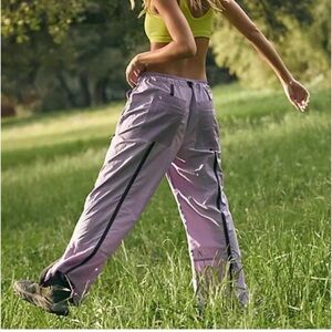NWOT Free People Light Purple Moonbeam pant with Loose Fit and Elastic Waistband